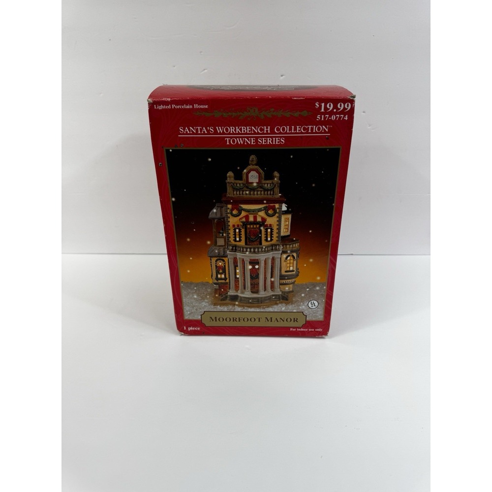 Vintage Santa's WorkBench Collection Towne Series Moorfoot Manor House 2000